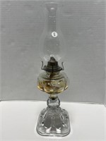 Antique Dew Drop & Petal Oil Lamp