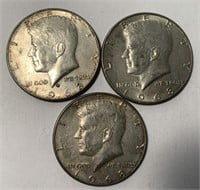 1968 D Kennedy Half Dollars