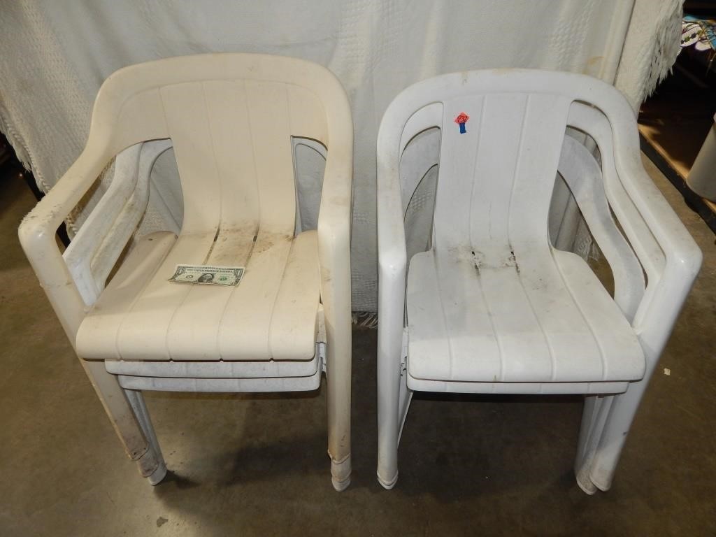 6ct Plastic Lawn Chairs