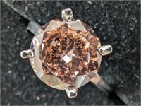 $7000 14K  Lab Grown Diamond (Pink) 2Ct Ring
