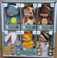 Doll Lovely - Set of 6 silicone Babies