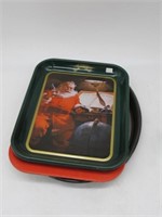 LOT OF 5 REPRO COCA COLA TRAYS TALLEST IS 14 IN