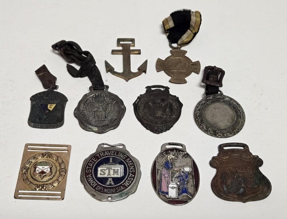Watch Fobs, Medal & More