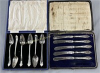 (12) Silver plated spoons & knives, Fourchettes