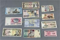 Assorted foreign bank notes, Billets de banque