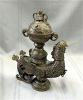 Brass incense burner, Brûleur d'encens en laiton