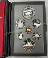 1985 Canada double dollar proof set, 925 silver