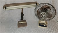 Table Fan, Lamp