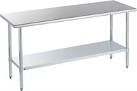 ROCKPOINT Steel Prep & Work Table 72x24 Inches