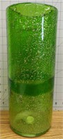 Green glass flower Vase
