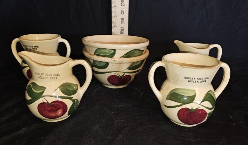 Pottery Bowls & Creamers