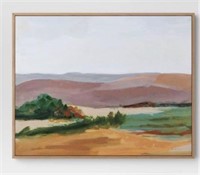 30 x 24 Landscape Framed Canvas Natural - Threshol