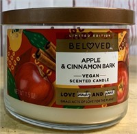 Beloved Apple & Cinnamon Bark Vegan Scented Candle