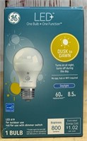 GE LED+ Dusk Dawn 60W A19 Daylight LED Bulb