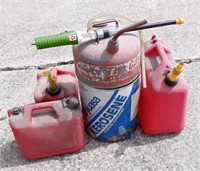 Empty Gas & Kerosene Cans