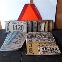 Vintage Iowa License Plates