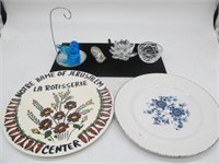 LOT OF MISC PLATES, WATERFORD, LIMOGES, BIRD