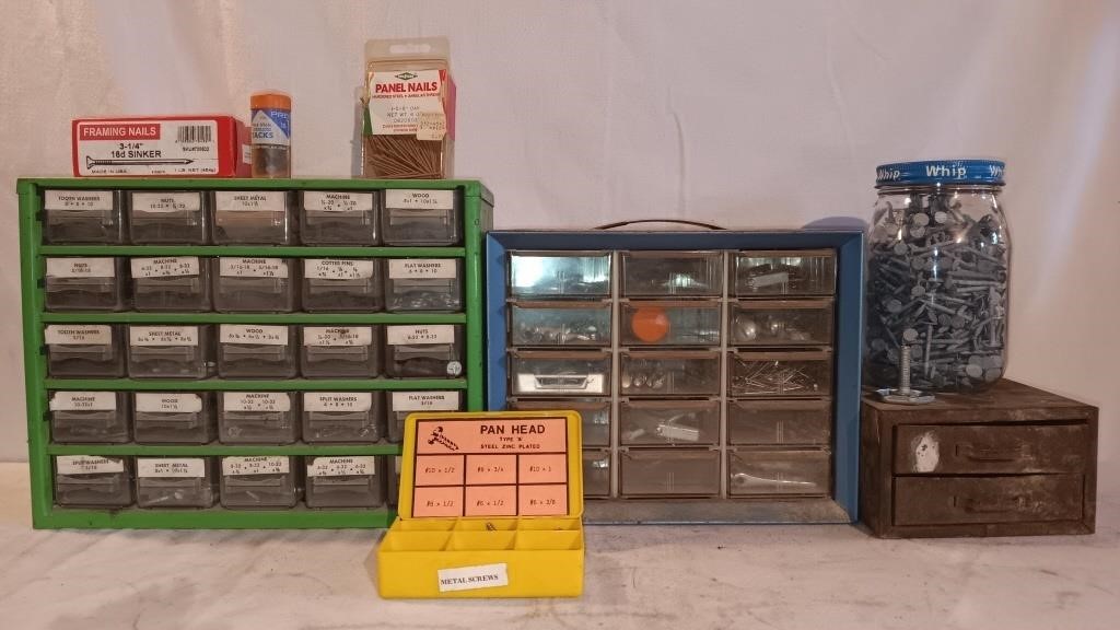 Hardware Organizers w/ Contents