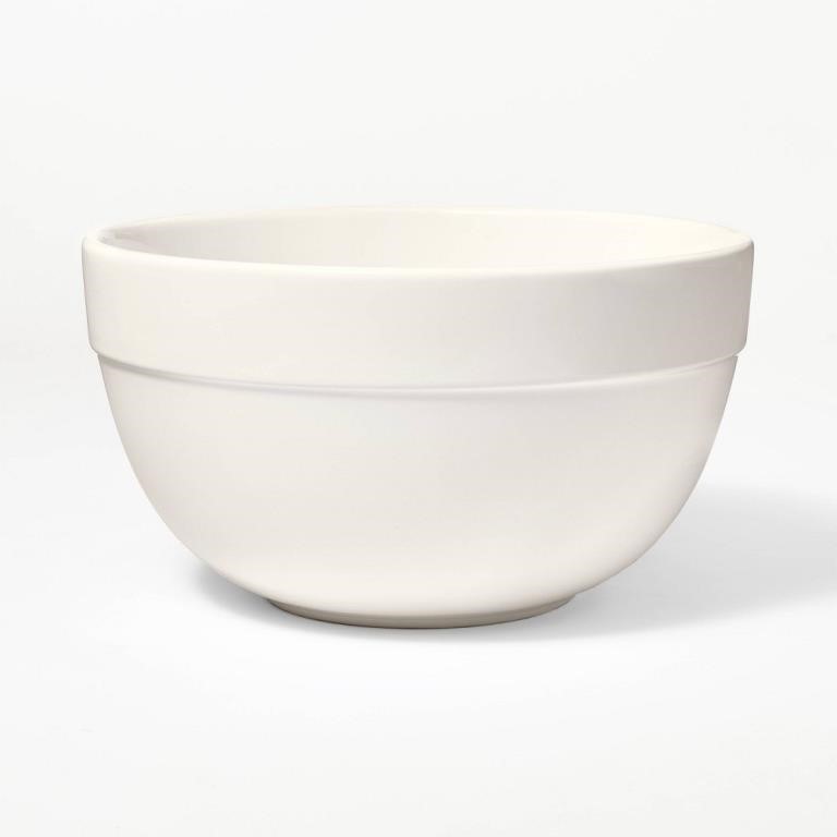 3qt Ceramic Mixing Bowl Cream - Figmint