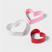 3pc Heart Shaped Cookie Cutters - Spritz