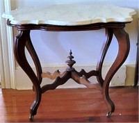 Turtle Shape Victorian Marble Top Table