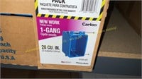 Carlon 1-Gang 20cu. In. Electric Outlet Box