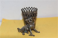 Rare James W. Tuffs Silverplated Toothpick Holder
