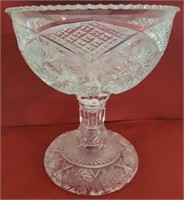 Large Glass Compote - 9 x 10