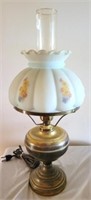 Vintage Painted Lamp - 19.5" tall
