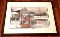 Snowfall at Pigeon Forge print signed by M. Sloan