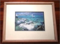 Somerset Beach Plate Signed Litho by H. Behrens