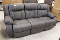 Faux Suede Dual Reclining Sofa