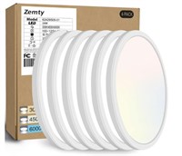 ZEMTY 6PACK 12” LED FLUSH MOUNT CEILING LIGHT $75