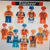 Lego style building block eight character