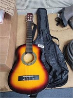 GUITAR WITH BAG CASE, NEW