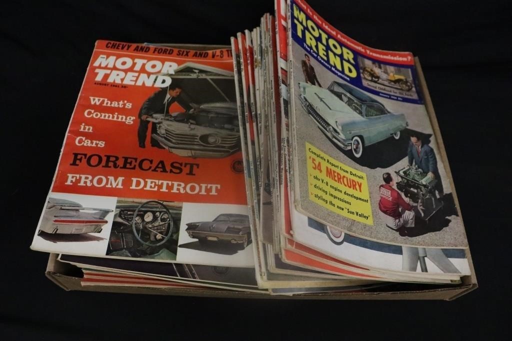Vintage Motor Trend Magazines 50's-60's