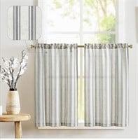 New (Size 27"x36") jinchan Kitchen Curtains Linen