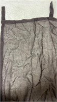 Sheer Black Tab Top Curtain Panel - 44” x 86”