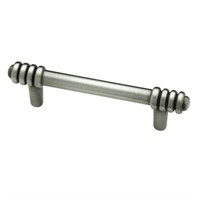 Ringed 3'' Cabinet Pull - Brushed Satin Pewter