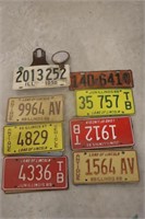 Vintage IL License Plates & Bracket
