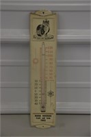 Vintage Metal Advertising Thermometer