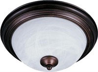 One Light Flush Mount in Oil Rubbed Bronze by