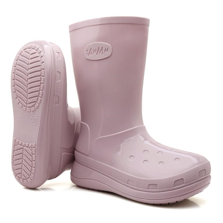 Lezzglt Rain Boots for Women and Men, Comfort Ligh