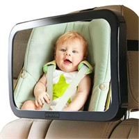 Enovoe Baby Car Mirror with Cleaning Cloth - Wide
