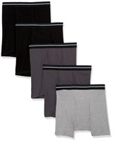 Amazon Essentials Men's Tag-Free Boxer Briefs, Pac