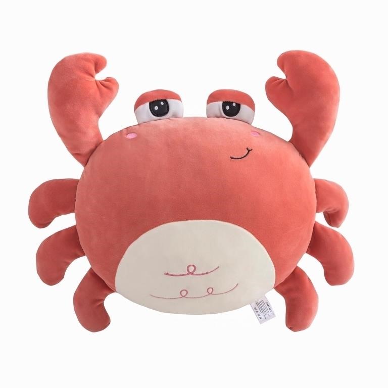 ZGXIONG Crab Stuffed Animal Plush Pillow, Stuffed