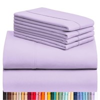 LuxClub 6 PC Queen Sheet Set, Rayon Made from Bamb