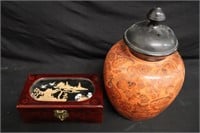 Oriental Urn, Musical Jewelry Box