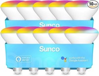 Sunco Lighting BR30 Alexa Smart Flood Light Bulb,