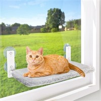 SIZE : L - AMOSIJOY Cordless Cat Window Perch,